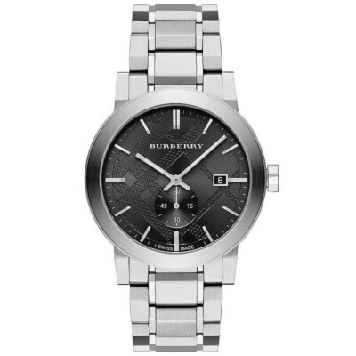  Burberry BU9901 Herren schwarzes Zifferblatt The City 