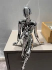 Sexy Women Lady Robot Hajime Sorayama Mechanical Art Sculpture Model Decor
