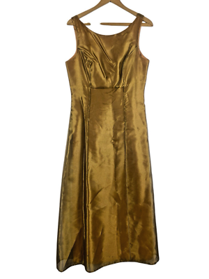 Alex Evenings Formal Evening Gown Dress Metallic Gold Whimsigoth 90s Y2K  Prom 12 | eBay