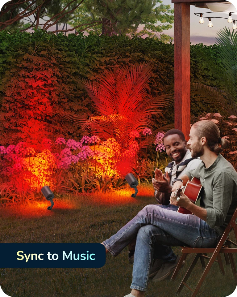 EDISHINE 4 Pack Smart RGBW Low Voltage Pathway Lights,50FT 300LM 12V Warm White - Image 4 of 4