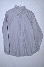 Joseph  Feiss 16" 34/35 Non Iron Fitted Long Sleeve Men's Gray Shirt