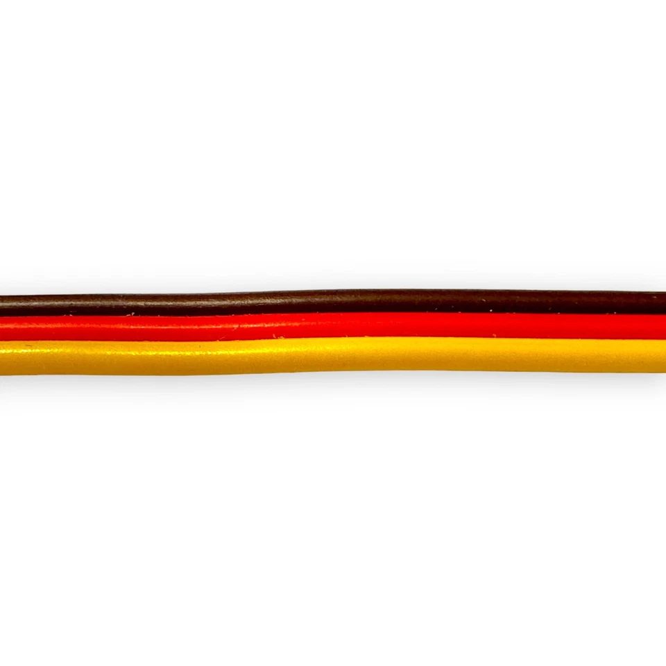 ✅ 10m 1000cm Servokabel Litze 22AWG 60 Kerne 0,34mm² Braun Rot Gelb 3 Adrig RC ✅ - Bild 4 von 4