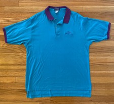 VTG 90s Vantage Custom Classics Polo Shirt SZ L Made in USA Digital Hawaii 1992