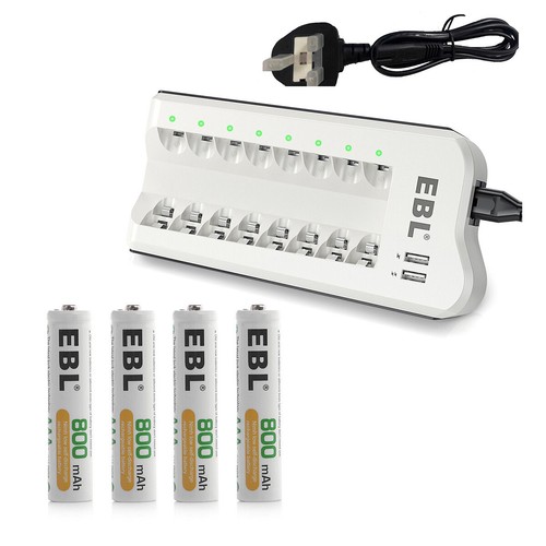 EBL AAA AA NIMH Rechargeable Batteries 1100mAh 2800mAh 1.2V / 8 Slot Charger lot - Picture 38 of 56