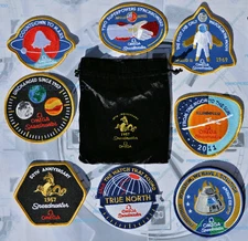 Omega 50th Anniversary 1957 Speedmaster 2007 Patch Set of 8 New & Very Rare