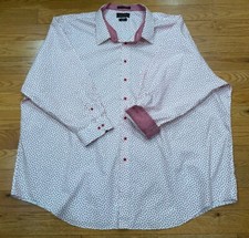 Paul Fredrick Mens Non-Iron Two Ply Cotton LS 22x35 Valentines Hearts Shirt