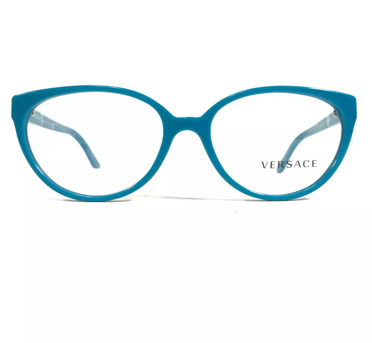 Versace MOD.3157 M 5068 Eyeglasses Frames Blue Silver Round Cat Eye 52 16 135