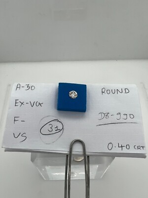 Lab grown 0.40 Ct VS Clarity F- Color Loose Diamond Round