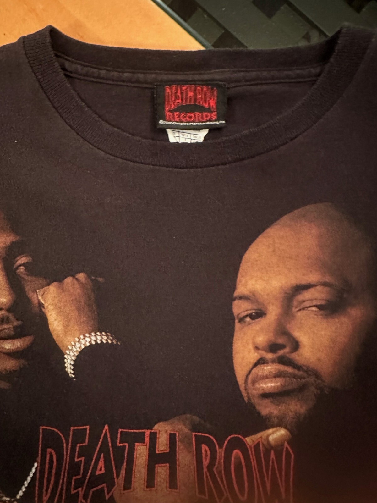 FILA T SHIRT VINTAGE DEATH ROW RECORDS 2PAC DR DRE SNOOP DOG TAGLIA SMALL Rap Hip Hop