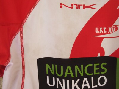 Maillot De Rugby NTK UST XV Tarascon-sur-Ariège - Taille L, Porté, Numéro 12