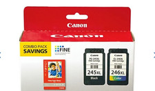 Genuine Canon PG-245XL High Yield Black  CL-246XL High Yield Clr Ink Cartridges