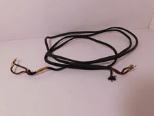Used Original A/E 2 Conductor Black Cloth Receiver Cord Good Condition 67" Long