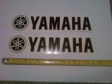 2 Factory Yamaha Decals Stickers Emblem Gas Tank Bike