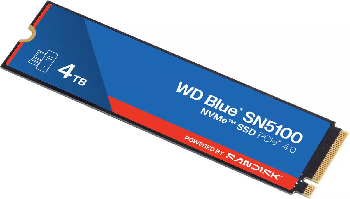 SanDisk - WD Blue SN5100 4TB Internal SSD PCIe Gen 4 x4 NVMe for
