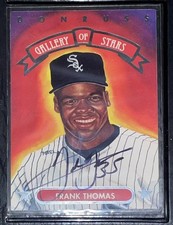 Frank Thomas Autographed 1992 Donruss Gallery Of Stars Chicago White Sox