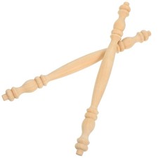 2 Pcs Solid Wood Column Decoration Spindles for Restaurant Decorative