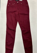 AEROPOSTALE High Waisted Jegging, Jeans, Women's size 6 Reg, Maroon Ankle Length
