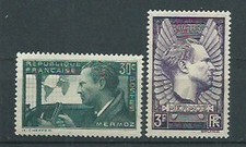 France - Courrier 1937 Yvert 337/38 ** Mnh Jean Mermoz