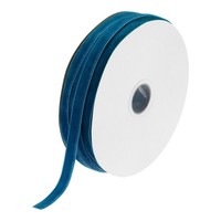 "Samtband Geschenkverpackung 50 Yard X3/8\" TannengrüNes Einseitiges Samtbandrolle"