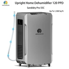 ARGENDON Upright 120 PPD Dehumidifier Home  LCD Basement Commercial 1,500 sq ft
