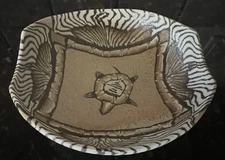 Siegele & Haley Buzzard Mountain Hand-Painted Pottery Bowl (2010)Turtle Design
