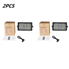 2pc 60W Mni LED Strobe RGBW 8 Partition White 8000K DMX Super Bright Dj Wash Bar