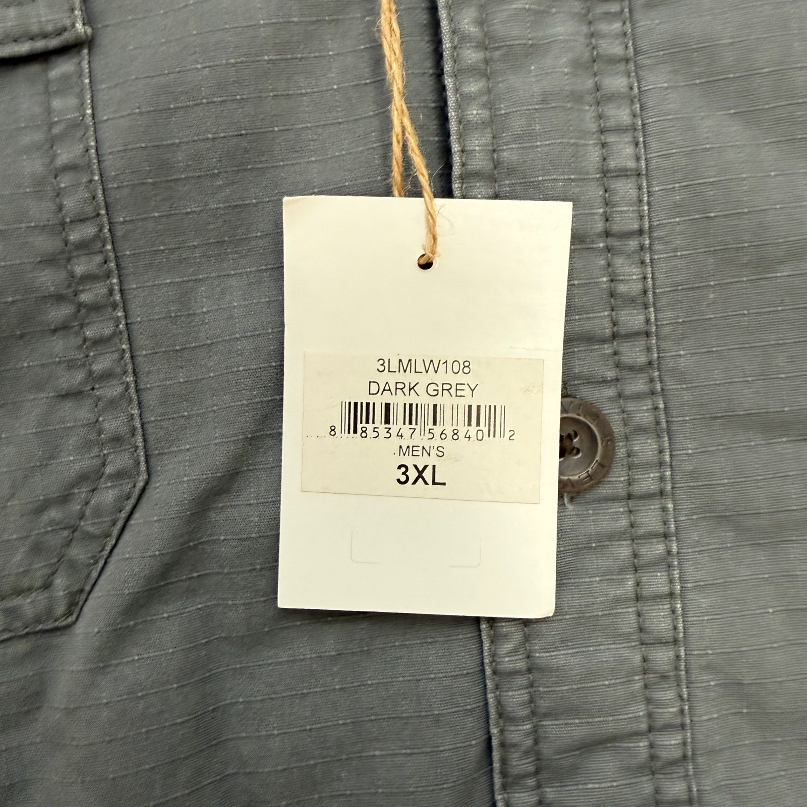 NWT Levi's Shirt Jacket Mens 3XL Grey Sherpa Lined Ripstop Shacket Trucker image 6