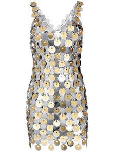 imogen chainmail dress in gold Camille Gold Chainmail dress