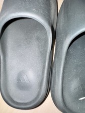 adidas Men's Black Slide Yeezy Slippers Lightweight Comfort Rubber Casual