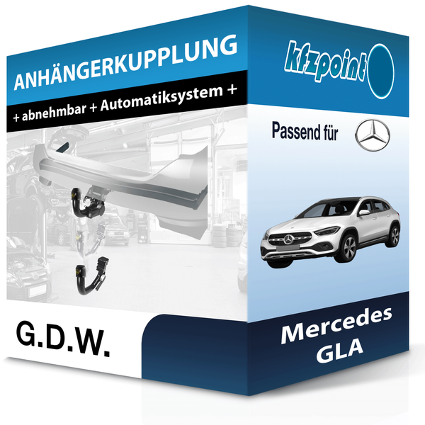 FüR Mercedes Gla 04.2020-Jetzt G.D.W. AnhäNgerkupplung Abnehmbar Neu-image