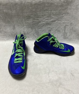 Mens Nike Hyper Blue Green Zoom Hyperdisruptor basketball shoe sneakers size 8