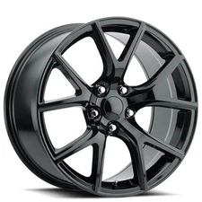 20x9" Jeep Grand Cherokee Trackhawk Wheels FR 75 Gloss Black OEM Replica Rims