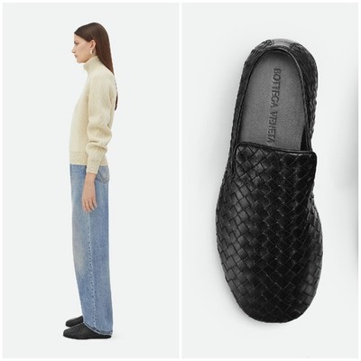 Bottega Veneta Sunday Slipper Size 39 Black Nero NEW US 9 Slip On