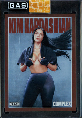 2026 Kim Kardashian Complex x GAS Limited COPPER FOIL Trading Card #/100 MADE RC
