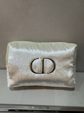 Dior Kosmetiktasche/Kulturbeutel Samt Weiß C...