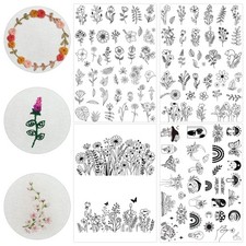 Water Soluble Embroidery Paper - 4 Sheet Stick and Stitch Embroidery Paper Wa...