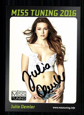 Julia Oemler Miss Tuning 2016 Autogrammkarte Original Signiert Model #BC 225974