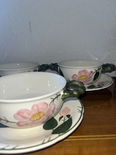 Villeroy & Boch Wild Rose Suppenteller Set 3 Stück Porzellan Geschirr