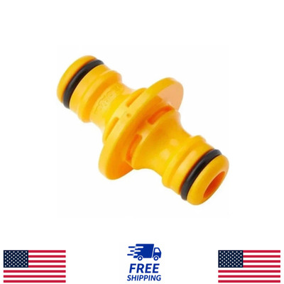2pcs Hozelock Double Male Adaptor for Joining Garden Hose Pipe Repair Connector