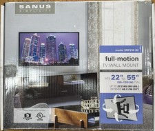 Sanus Simplicity SMF218-B2 Full Motion TV Wall Mount, 22"-55"