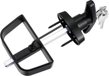 Shed Door Latch T-Handle Lock Kit with 4 Keys,Storage 4-1/2 Inch Stem, Black 