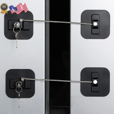 Fridge Lock,2 Pack Refrigerator Locks with Keys,Freezer Lock and Child Safety US