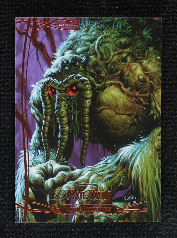 2016 Upper Deck Marvel Masterpieces Legendary Orange 91/99 Man-Thing #30 9q5