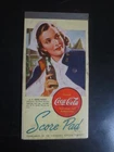 Coca Cola Score Pad Contract Bridge Promotion WWII Vintage 1940s US Army Nurse