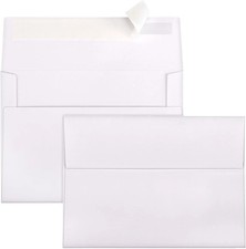 A6 Envelopes Self Seal 500 Pack - 4.75X6.5 White Invitation Envelopes Bulk