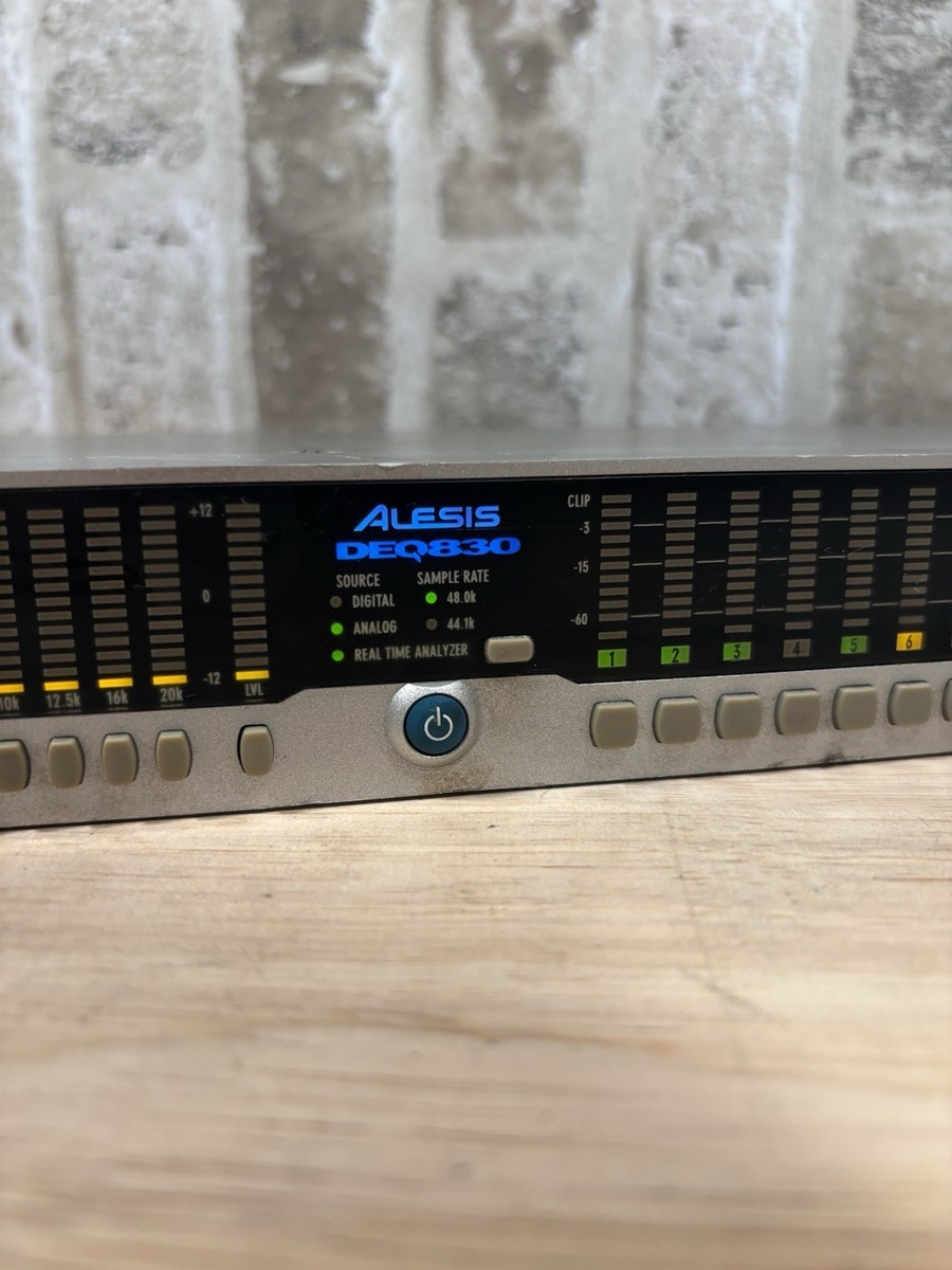 ALESIS アレシス グラフィックイコライザー DEQ830 Alesis DEQ830 8 Channel Digital Graphic Equalizer for sale online