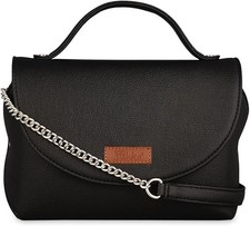 Women  s Vegan Leather Sling Bag   Crossbody, Shoulder, Clutch  Top Handle...