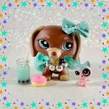    Littlest Pet Shop   LPS Dachshund 1751   FAKE - REPLICA   w/ accessories