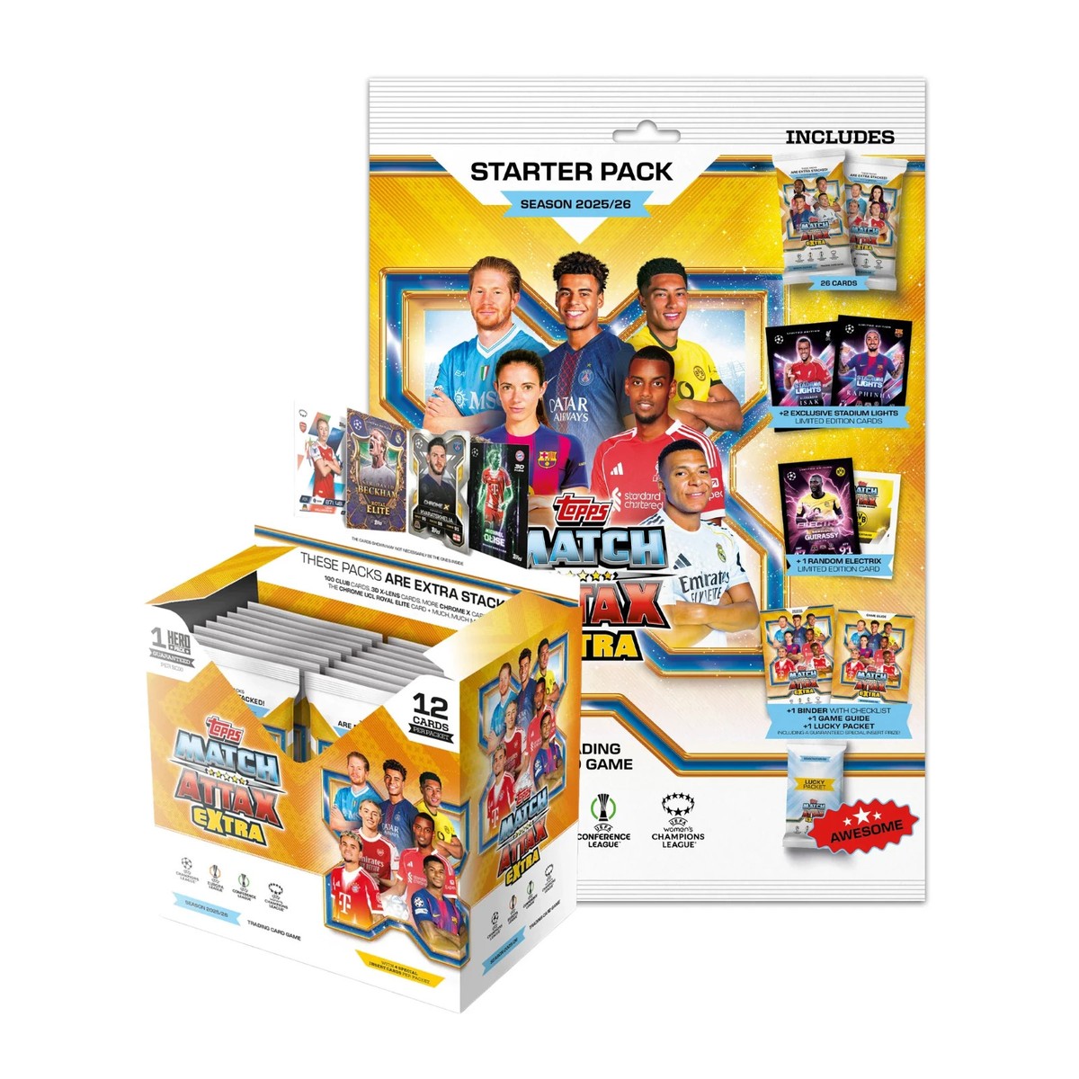 2025-26 Topps UEFA Champions League Match Attax Extra Box+Album