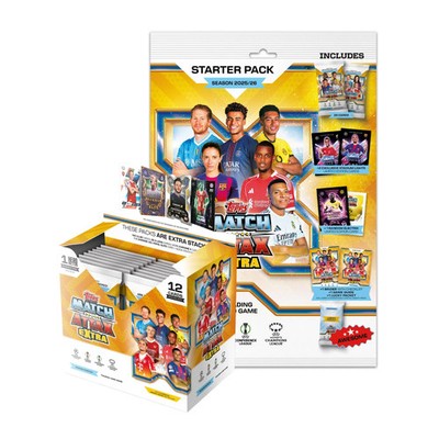 2025-26 Topps UEFA Champions League Match Attax Extra Box+Album (410 Card+3LE)